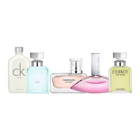 Calvin Klein Mini Deluxe Travel Mini Perfume Collection Set For Women, 5-Pack