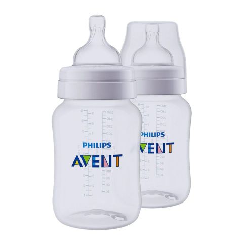 Avent Classic+ Feeding Bottle 1m+ 2-Pack 260ml - SCF563/27