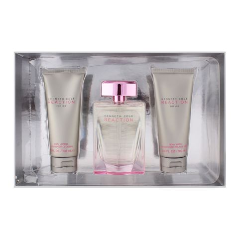 Kenneth Cole Reaction For Her Eau de Parfum 100ml + Body Lotion + Shower Gel