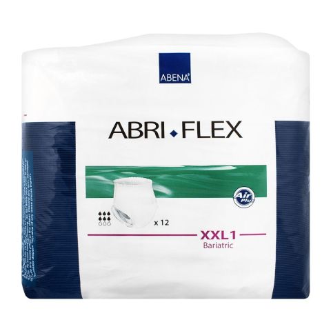 Abena Abri Flex Adult Pull-Up Pants, Extra Extra Large, 68-80 Inches, 12-Pack