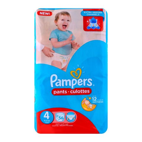 Pampers Pants No. 4 Maxi Jumbo 9-14 Kg 56-Pack