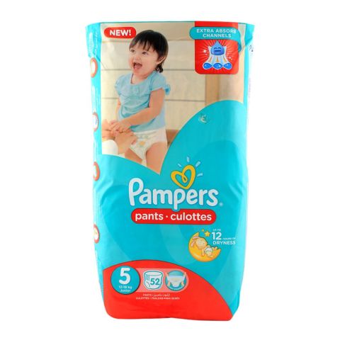 Pampers Pants Junior, No. 5, 12-18  KG, 52-Pack