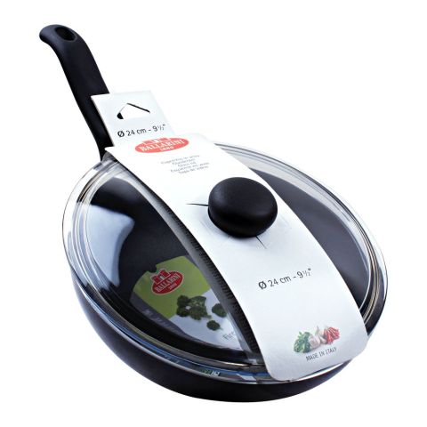 Ballarini Firenze Wok With Glass Lid, 24cm, 9.5 Inches, Non-Stick