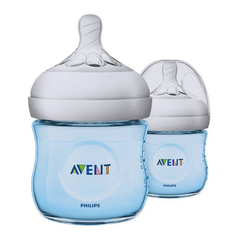 Avent Natural Feeding Bottle 2-Pack 0m+ 125ml (Blue) - SCF692/23