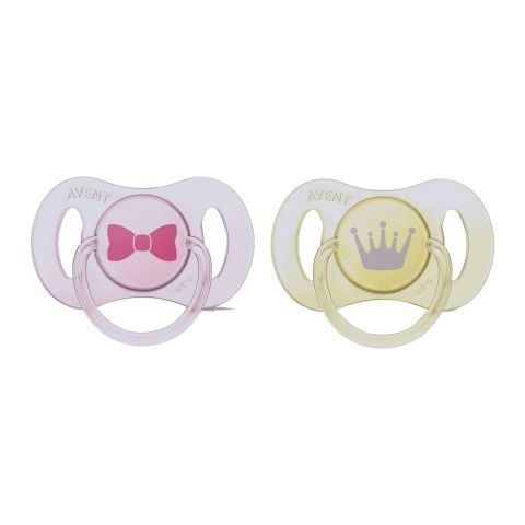 Avent Mini Soothers 2-Pack 0-2m Pink/Yellow - SCF151/02