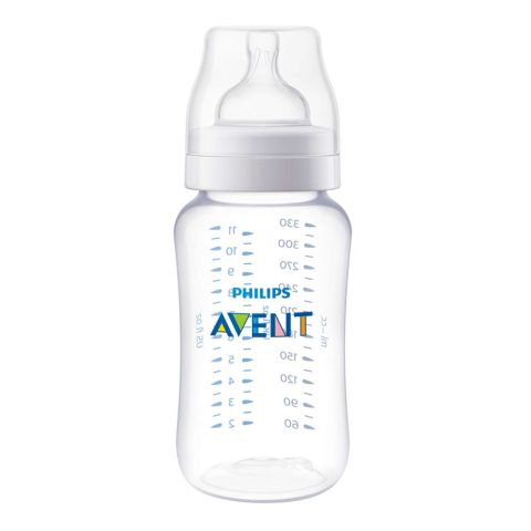 Avent Classic+ Feeding Bottle, 3m+, 330ml/11oz, SCFf456/17