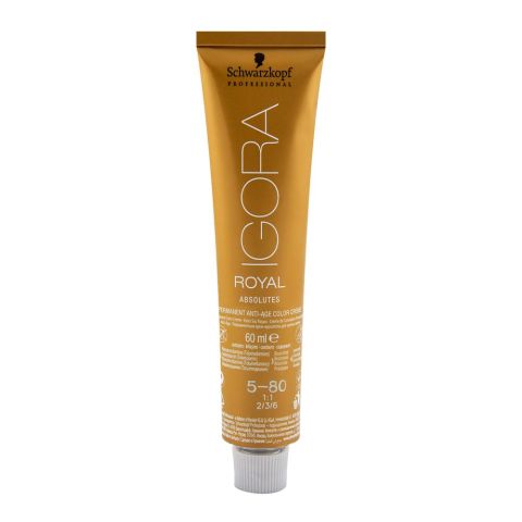 Schwarzkopf Igora Royal Absolutes Hair Color 5-80 Light Brown Red Natural