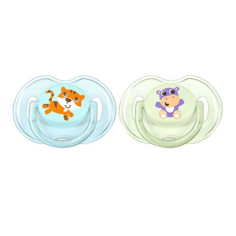Avent Classic Soothers 2-Pack, 0-6m, Blue/Green, SCF169/23