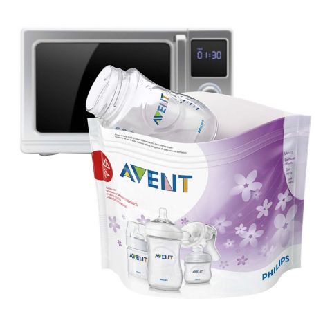 Avent Microwave Steam Steriliser Bags, 5 Bags, SCF297/05