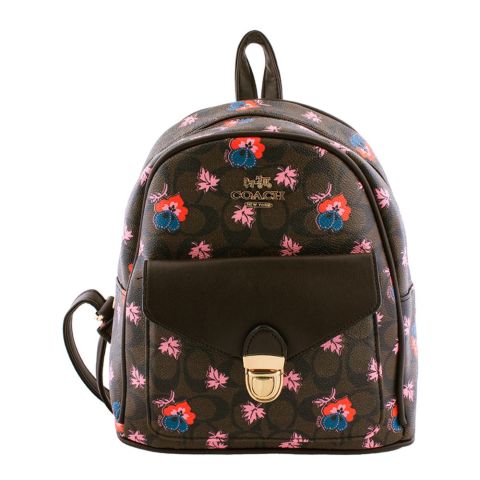 Coach Style Women Backpack Dark Brown - 830