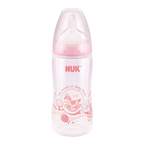 Nuk First Choice+ No. 1 M, Anti-Colic Feeding Bottle, 0-6m 300ml, 10741536