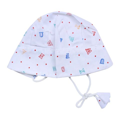 Angel's Kiss Baby Dori Cap, White