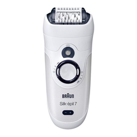 Braun Silk Epil 7 Wet & Dry Epilator, Legs & Body, White, 7531