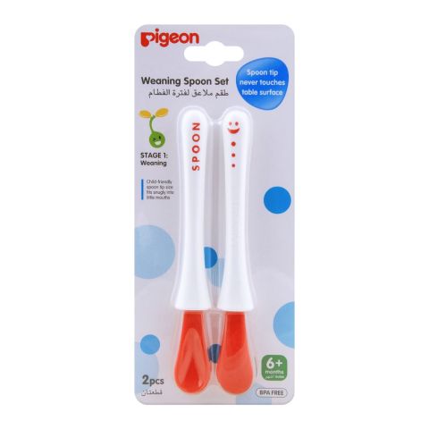 Pigeon Weaning Spoon Set, 2-Pack, D399