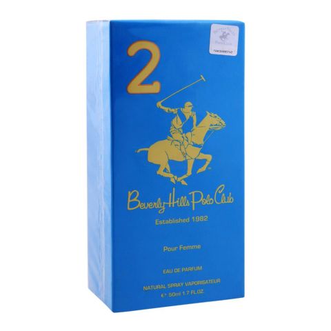 Beverly Hills Polo Club 2 Pour Femme Eau De Parfum, 50ml