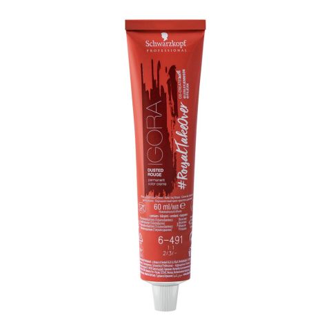 Schwarzkopf Igora Dusted Rouge Hair Colour, 6-491 Dark Blonde Beige Violet Cendre