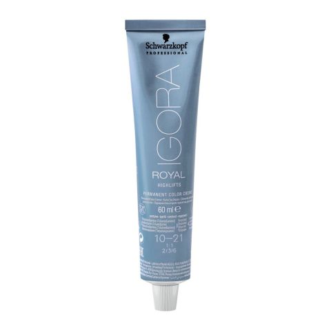 Schwarzkopf Igora Royal Highlifts Hair Colour, 10-21 Ultra Blonde Ash Cendre