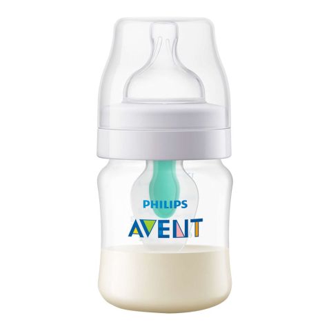 Avent Anti-Colic With AirFree Vent Feeding Bottle, 0m+, 125ml/4oz, SCF810/14