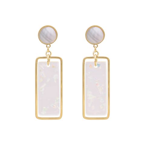 Girls Earrings, Golden/Silver, NS-053