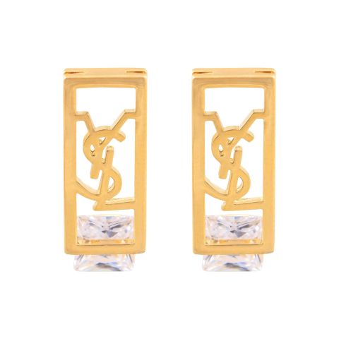 YSL Style Girls Earrings, Golden, NS-058