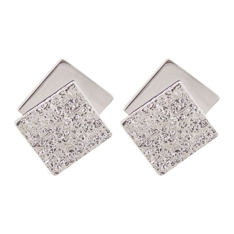 Girls Earrings, Silver, NS-099