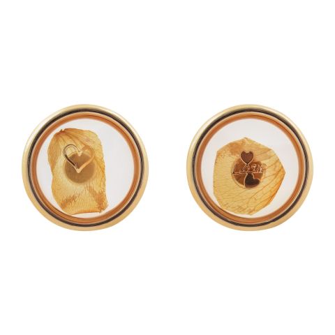 Girls Earrings, Golden, NS-0124