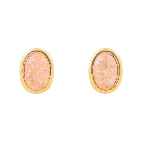Girls Earrings, Peach, NS-0137