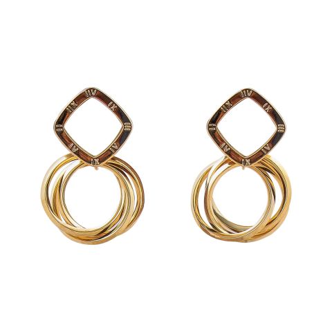Girls Earrings, Circles, NS-0144