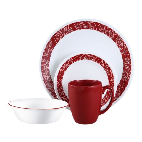 Corelle Livingware Breakfast Set, Bandhani, 16 Pieces