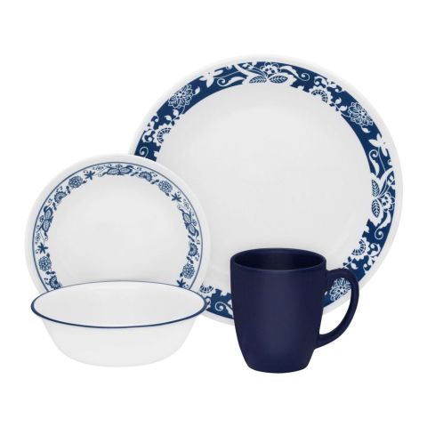 Corelle Livingware Breakfast Set, True Blue, 16 Pieces