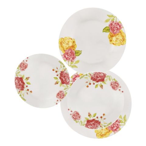 Corelle Impressions Plate Set, Emma Jane, 18 Pieces