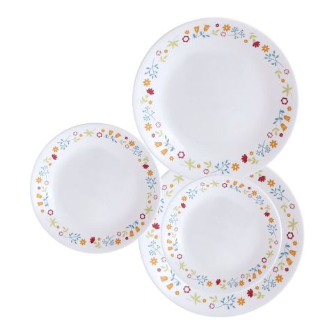 Corelle Livingware Plate Set, Disty Flora, 18 Pieces