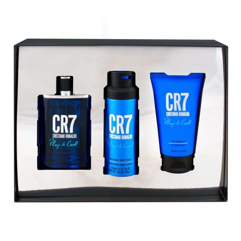 Cristiano Ronaldo CR7 Set Play It Cool Eau De Toilette 100ml + Shower Gel + Deodorant Body Spray