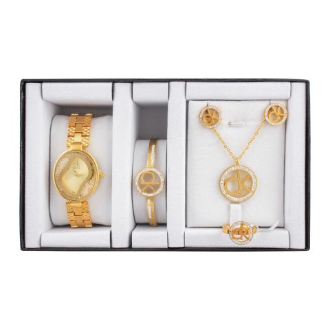 CK Style Girls Watch & Jewellery Gift Set, NS-0157