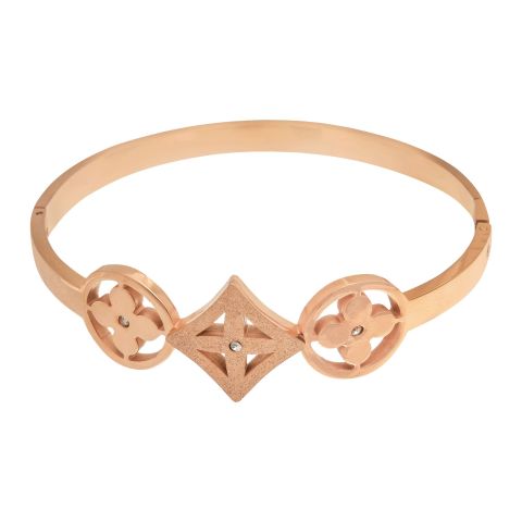 LV Style Girls Bracelet, Rose Gold, NS-0159