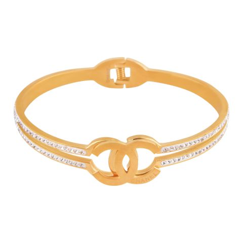Channel Style Girls Bracelet, Golden, NS-0160