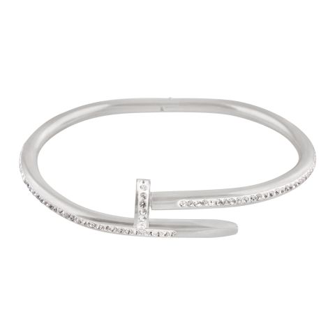 Cartier Style Girls Bracelet, Silver, NS-0166