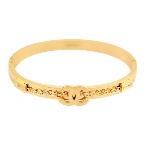 Channel Style Girls Bracelet, Golden, NS-0171