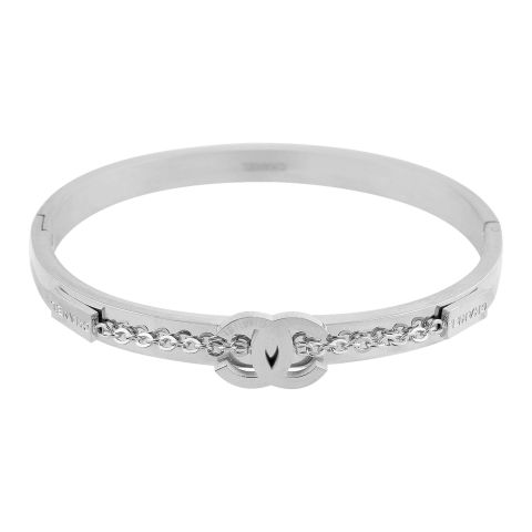 Channel Style Girls Bracelet, Silver, NS-0171