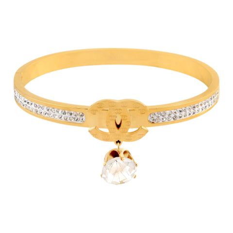 Channel Style Girls Bracelet, Golden, NS-0178