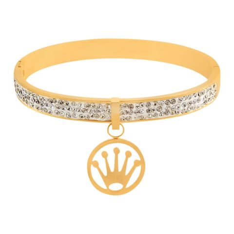 Rolex Style Girls Bracelet, Golden, NS-0179