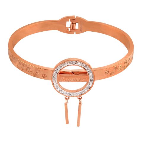 Cartier Style Girls Bracelet, Rose Gold, NS-0180