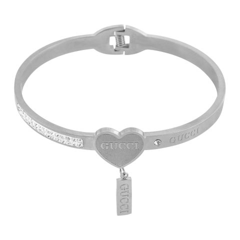 Gucci Style Girls Bracelet, Silver, NS-0185