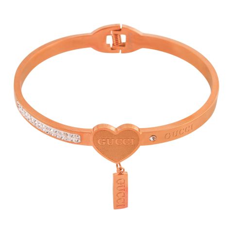 Gucci Style Girls Bracelet, Rose Gold, NS-0185