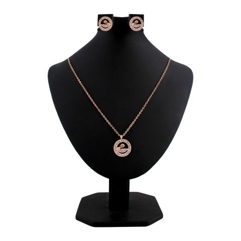 Swarovski Style Girls Locket, Rose Gold, NS-0187