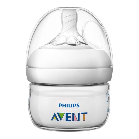 Avent Natural Feeding Bottle, 0m+, 60ml/2oz, SCF039/17