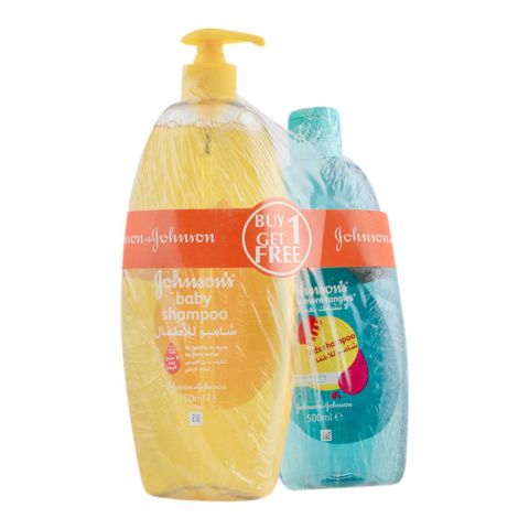 Johnson's Baby Shampoo 750ml + FREE Johnson's No More Tangles Kids Shampoo