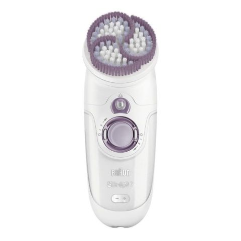 Braun Silk Epil SkinSpa Sonic Exfoliator, Wet & Dry, White/Purple, 901