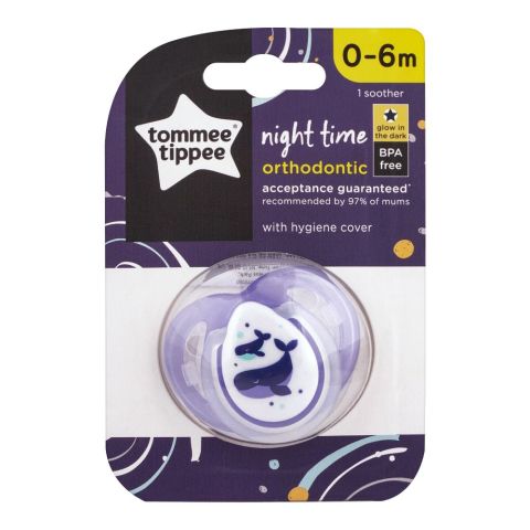 Tommee Tippee Glow-in-the-Dark Soother 0-6m (Pink) - 433370/38
