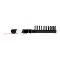Mira Hair Brush, Small, Rechtangle Shape, Black Color, No. 384